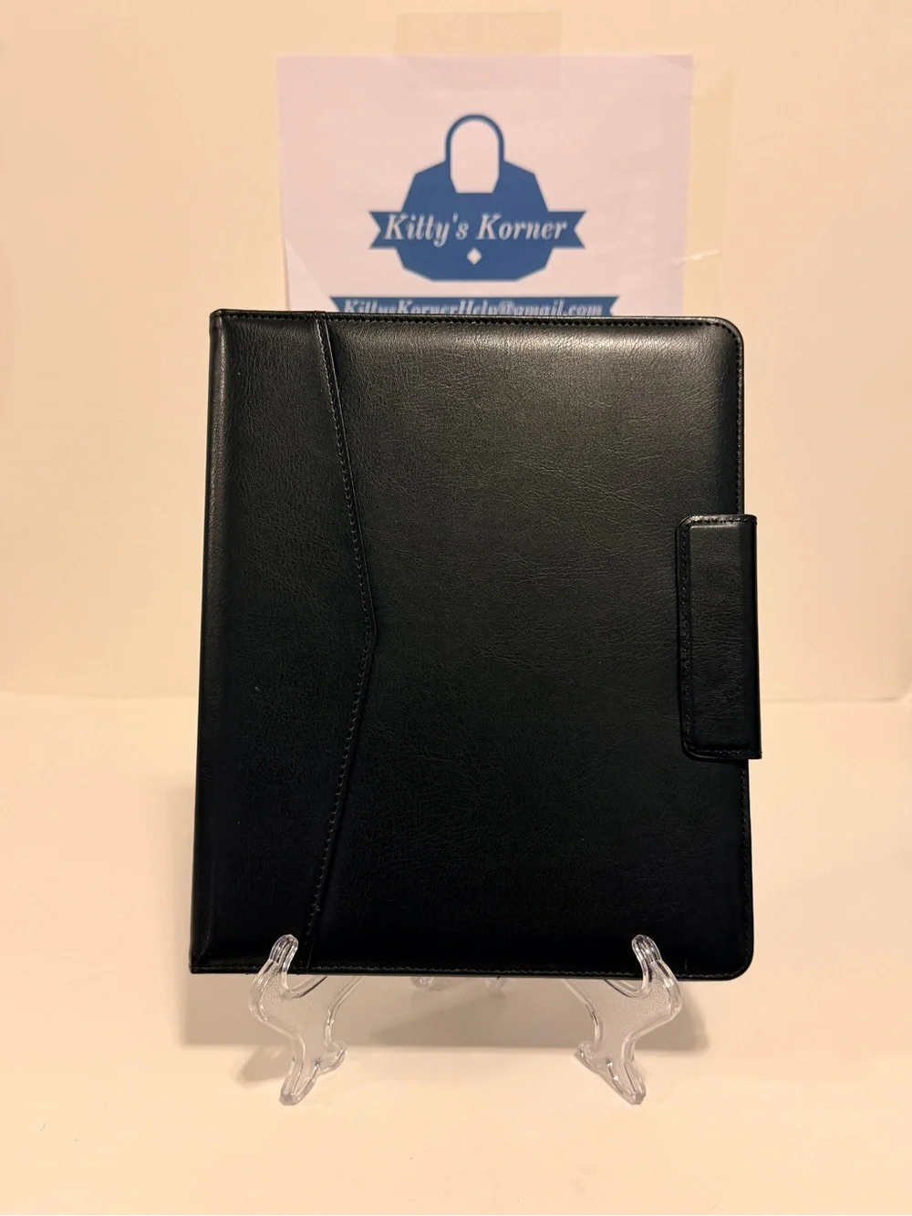 NWOT CoBak Black Premium PU Leather case for Kindle Scribe 3rd Generation
